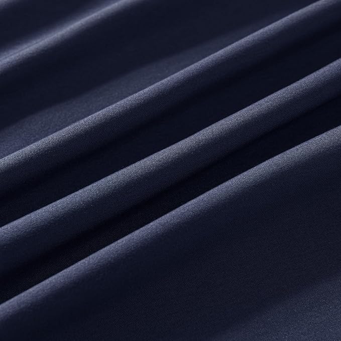 Bed Skirt Full Size Ruffled Bed Skirts with Split Corners, 16 Inch Drop Dust Ruffle Bed Skirt with Platform, Blue, Full - 16" Drop