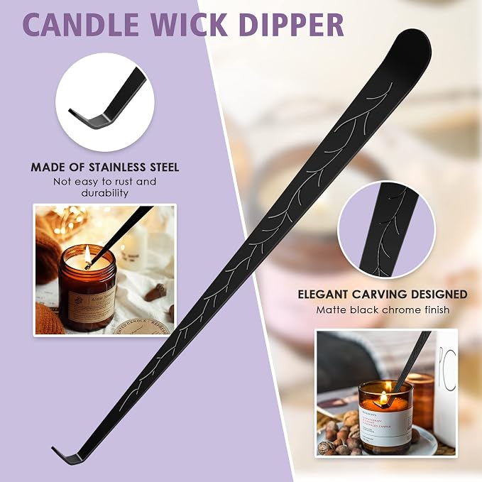 6 in 1 Candle Accessory Set, Candle Wick Trimmer Cutter, Candle Wick Dipper - Image 5