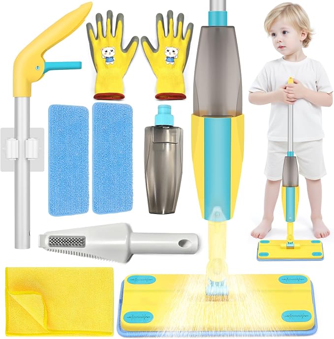 Spray Mop Kids Montessori Love Toy Set by Elefama