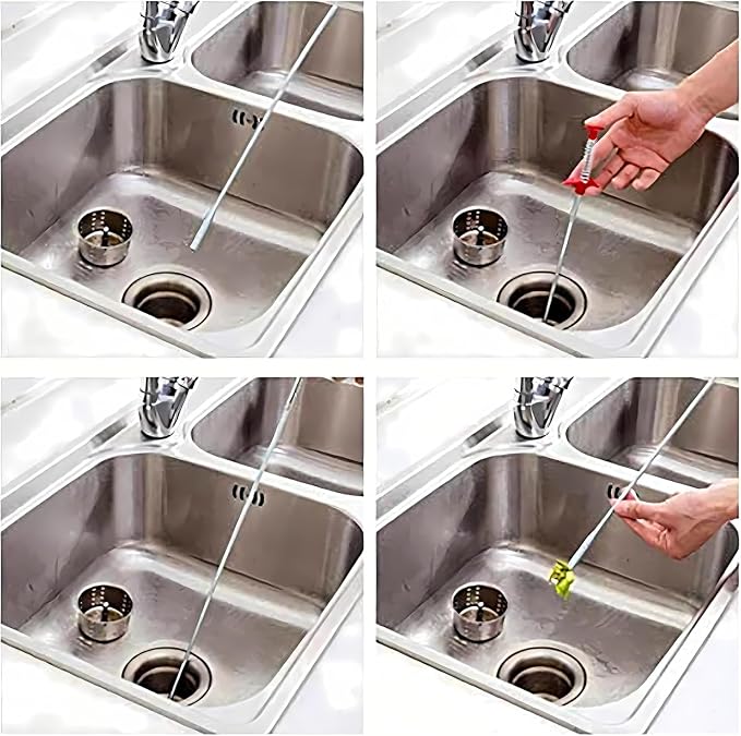 Drain Snake, Pipe Cleaners, Straw Brush, Toilet Bowl Cleaner, Long Bottle Brush - Image 6