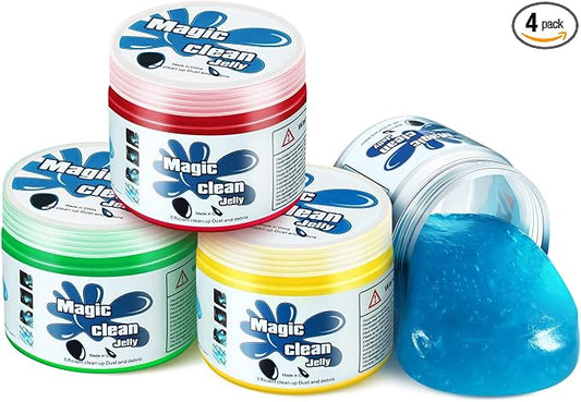 DNA MOTORING 4 Pack Car Cleaning Gels Auto Detailing Tools Cleaning Putty Car by DNAMOTORING-Tools