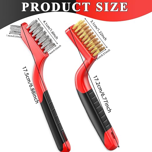 Wire Brush Set Nylon Bristle Brushes - Image 2