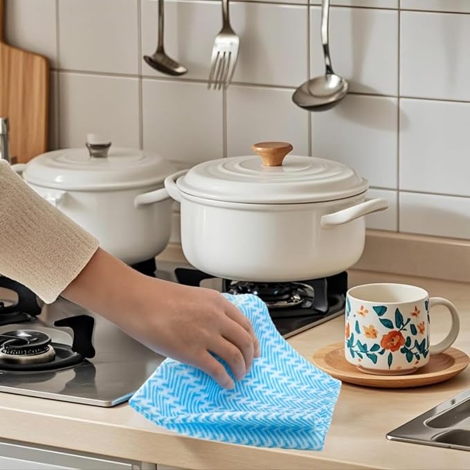 SUZZYVINE Reusable Dish Cloths Disposable Rags - Image 8