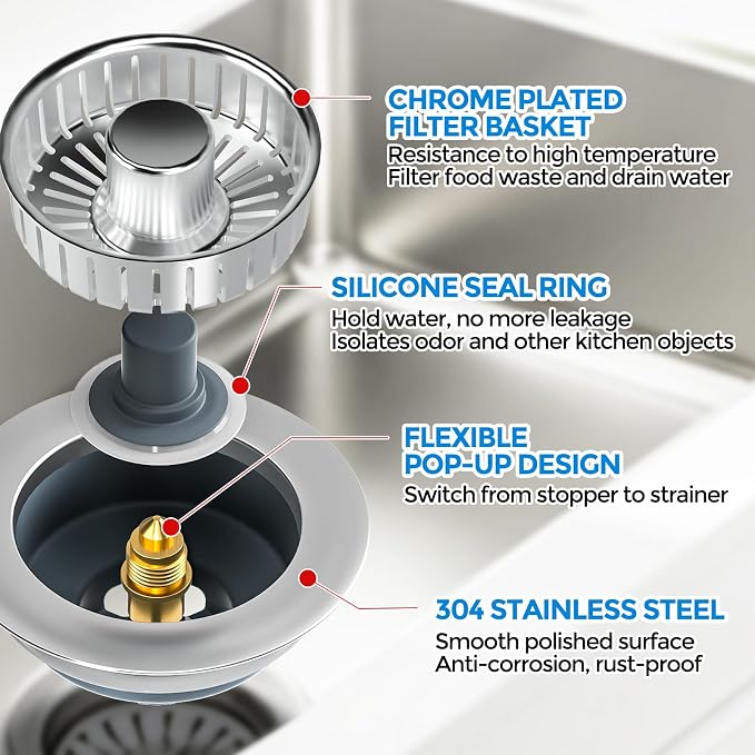 zaa Kitchen Sink Drain Strainer - Image 6