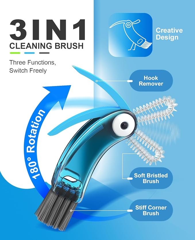3 in 1 Cup Lid Cleaning Brush 3 PCS - Image 3