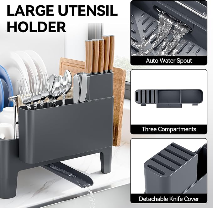 Expandable Dish Drying Rack, Stainless Steel Dish Rack - Image 5