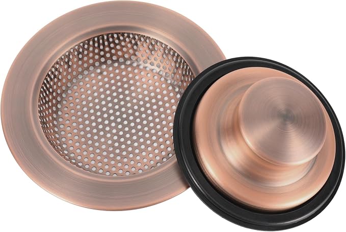 RQYEKDO Kitchen Sink Strainers Sink Stopper Kits, Stainless Steel Sink Drain by rqyekdo