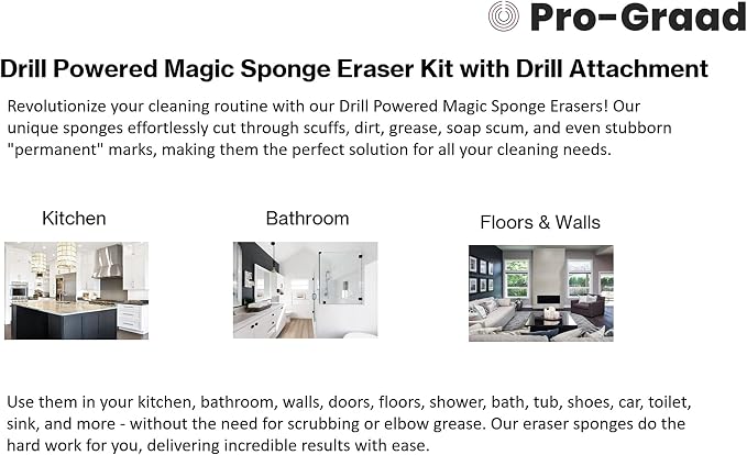 4.5” Drill Powered Magic Sponge Eraser 6 Pieces Kit - Image 6