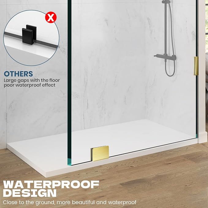 Frameless Shower Door, 3/8" Glass Shower Doors - Image 5