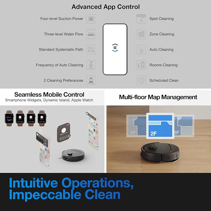 ECOVACS DEEBOT N20e Plus Robot Vacuum and Mop, - Image 7