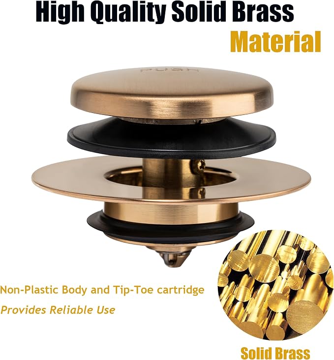 Artiwell Universal Tip Toe Bath Drain Stopper and Cover, Bathtub Drain Stopper - Image 5