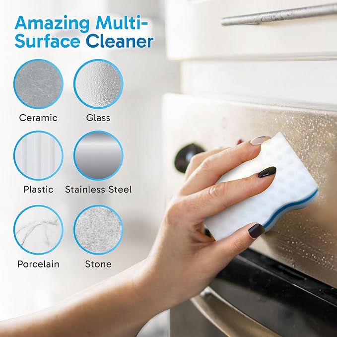 Extra Durable Eraser Sponge – Extra Thick, Long Lasting Magic Melamine Cleaning - Image 6