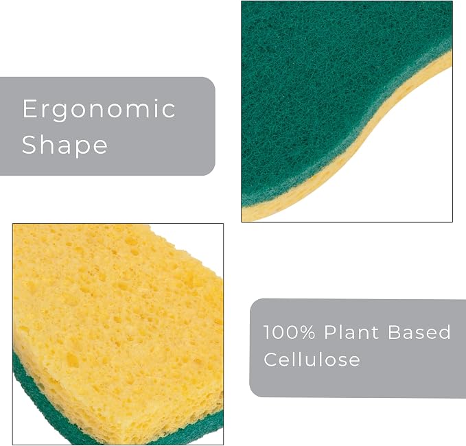 Smart Design Heavy Duty Cellulose Smart Scrub Sponge - Image 5