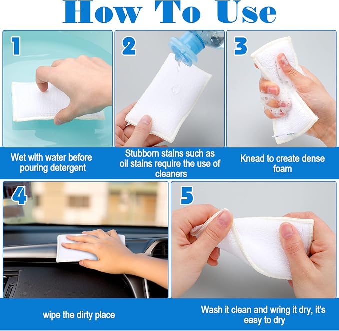 12 Pcs Interior Scrubbing Sponge - Image 6
