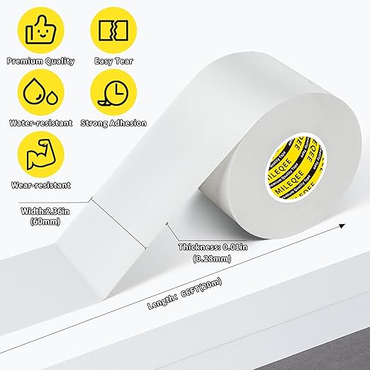 2Pack Duct Tape Heavy Duty Single Sided, Strong Adhesive High Strength - Image 2