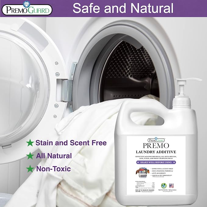 Premo Guard Bed Bug, Mite & Lice Laundry Detergent Additive 128 oz – Child & - Image 5