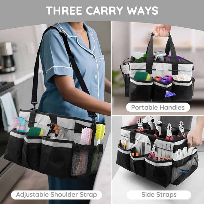 ZKOO Large Cleaning Caddy Bag - Image 6