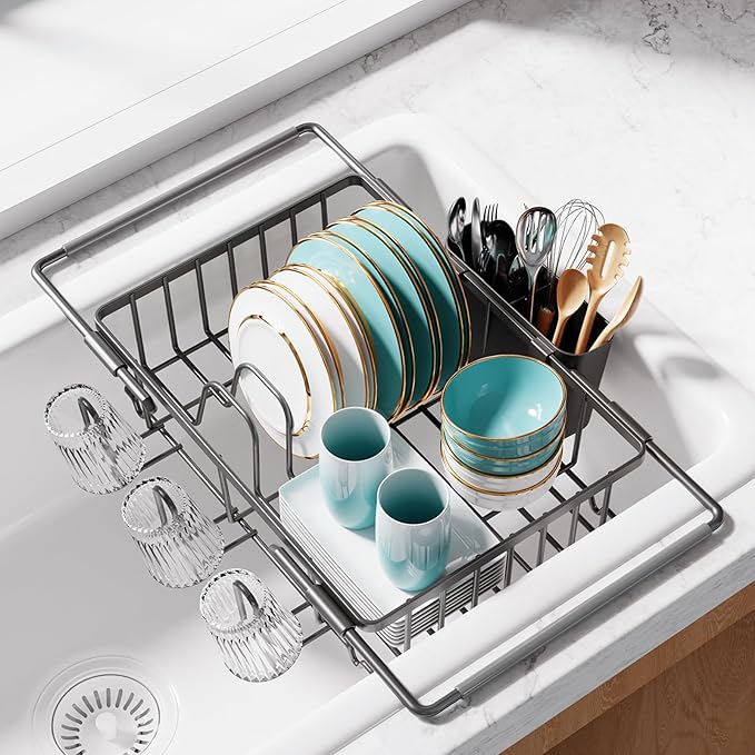 Dish Drying Rack in Sink by Sakugi
