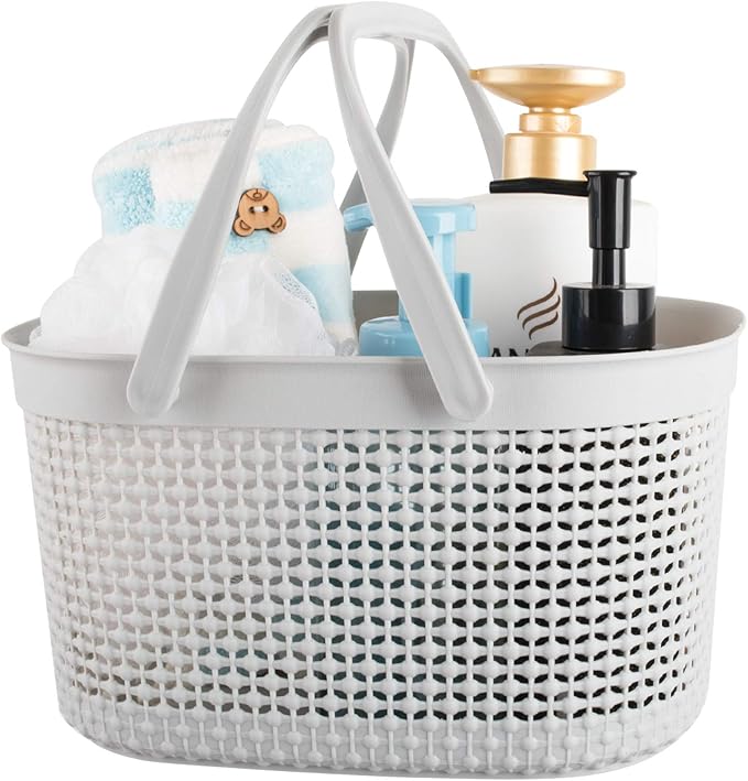 rejomiik Portable Shower Caddy Basket, Plastic Organizer Storage Tote by rejomiik
