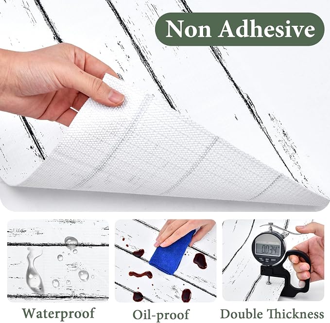 Shelf Liner for Kitchen Cabinets Non Adhesive Drawer Liner 12in x 20FT White - Image 7