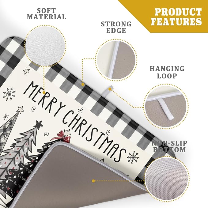 Merry Christmas Tree Dish Drying Mat - Image 4
