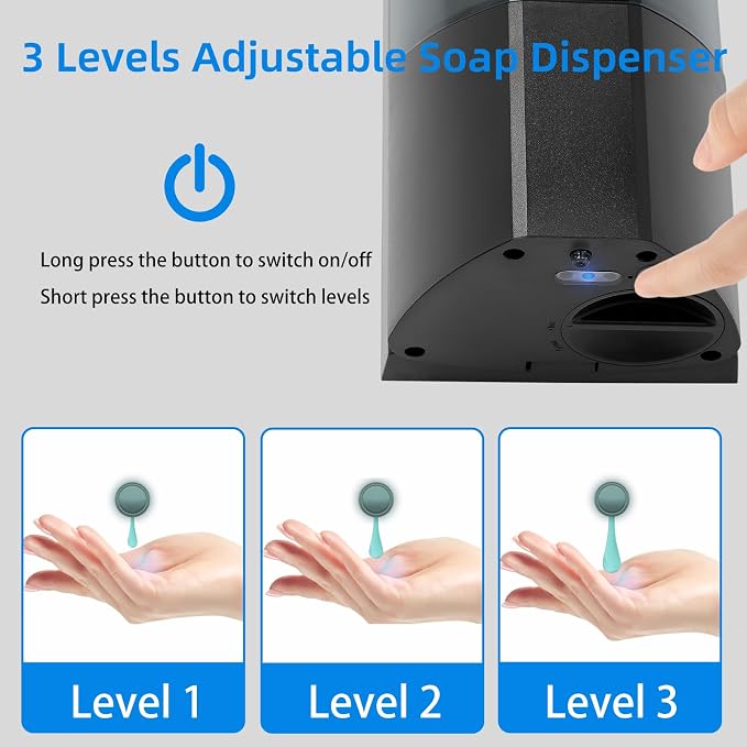 Automatic Soap Dispenser, Wall Mounted Liquid Soap Dispenser 24.6oz/700ml - Image 3
