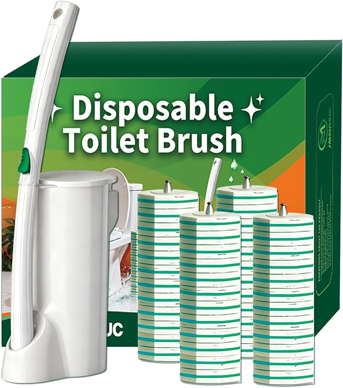 Disposable Toilet Brush, Toilet Bowl Cleaning System - Image 9