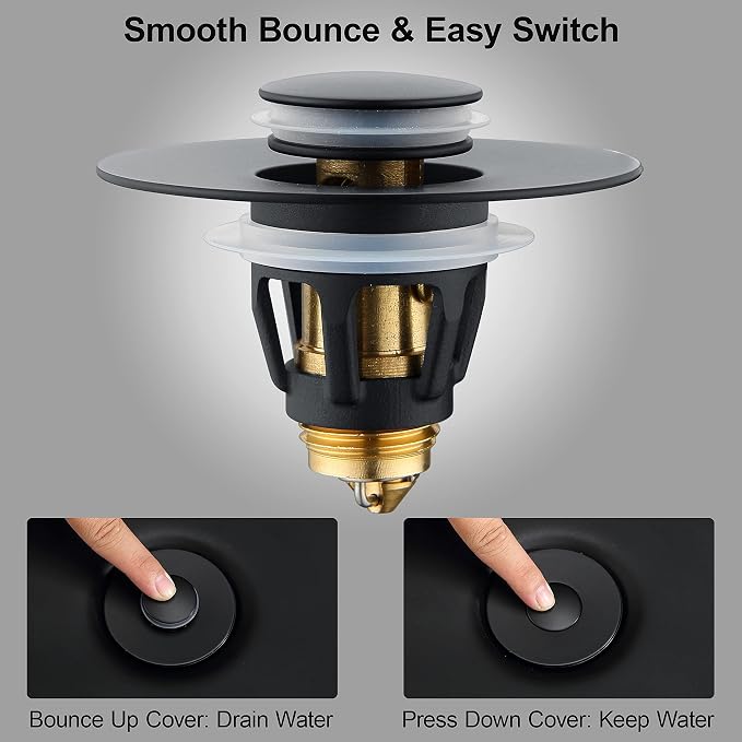 Universal 1.25" Bathroom Sink Stopper - Image 7
