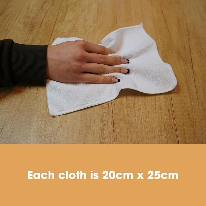 Furniture Clinic Pack of 10 Microfiber Cloths – Lint Free - Image 3