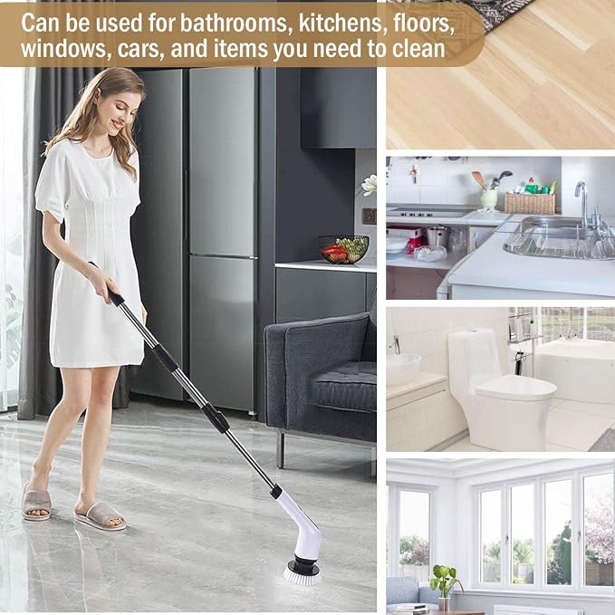 MGLSDeet Electric Spin Scrubber Scrub Brush, Rechargeable Cleaning Brush - Image 8