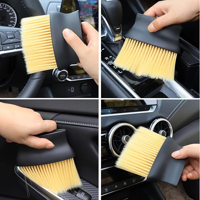 Auto Interior Dust Brush, Car Cleaning Brushes Duster, Soft Bristles Detailing - Image 6