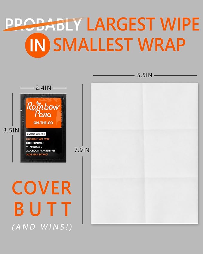 RainbowPana 240 Count Flushable Wipes - Image 5