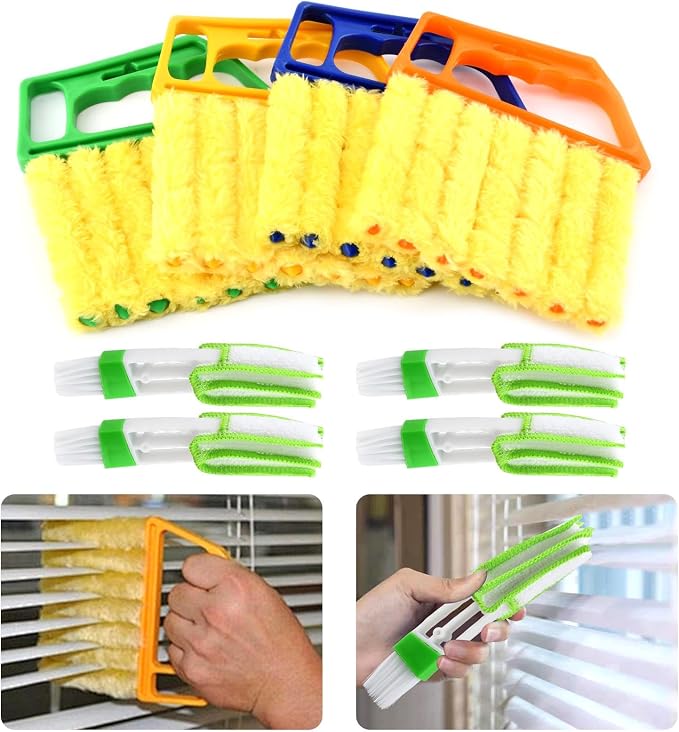 5Pcs Blind Cleaner Duster Tool Window Blind Cleaner, 7 Fingers Dusting Cleaners by Unknown