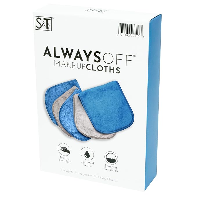 S&T INC. Makeup Remover Wipes for Skin Care, Reusable Makeup Wipes or Face - Image 7