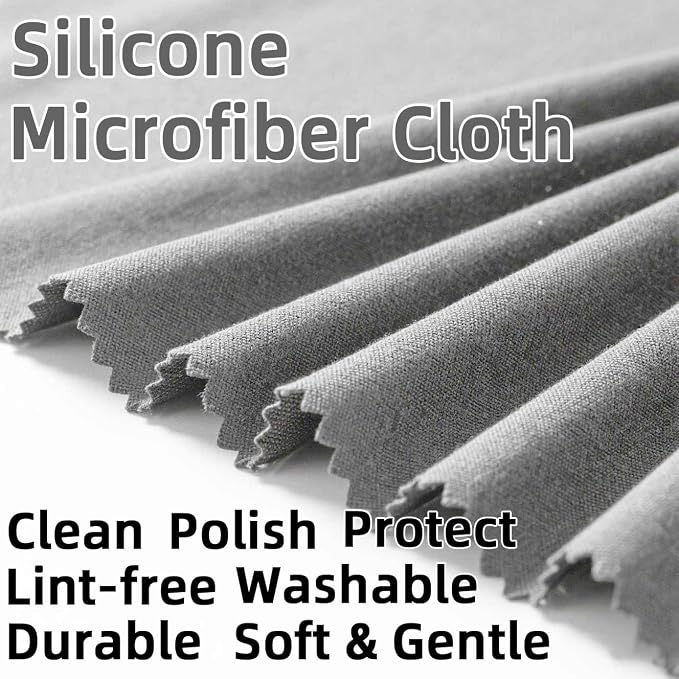 6 Pack Microfiber Silicone Gun Cleaning Cloth - Image 3