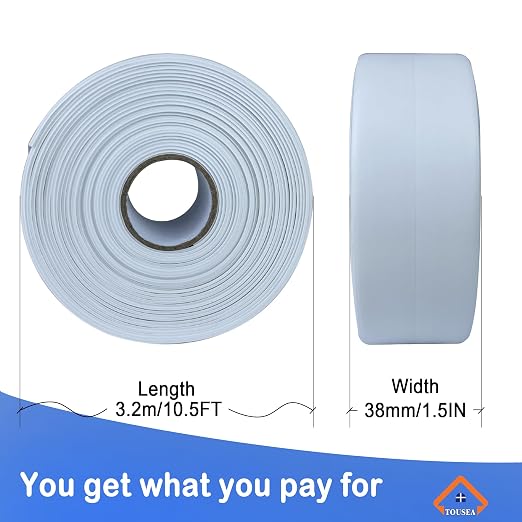 White Caulk Tape for Bath & Kitchen, Caulking Tape for Bathroom Caulking White - Image 2