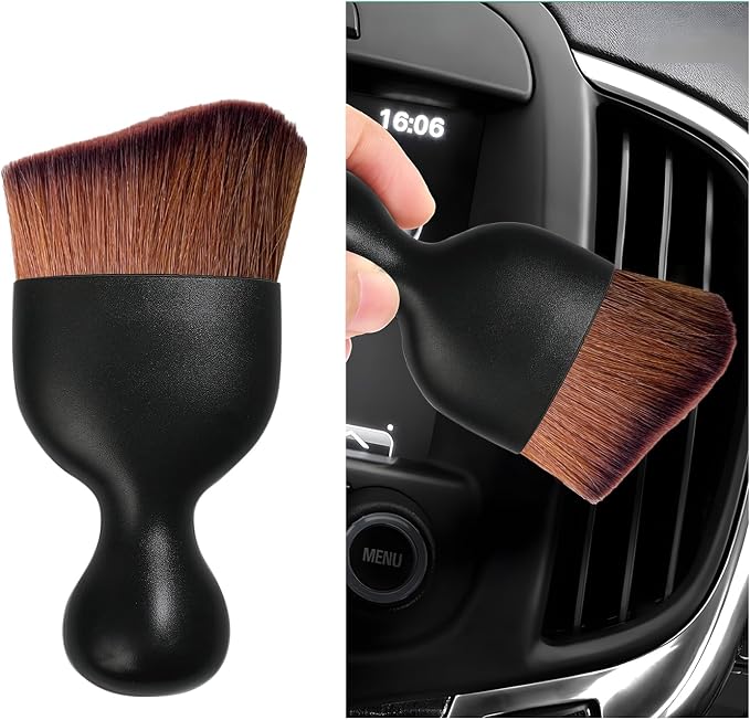 Car Interior Dust Brush, Soft Scratch Free Auto Detailing Brushes, Universal by Dickno