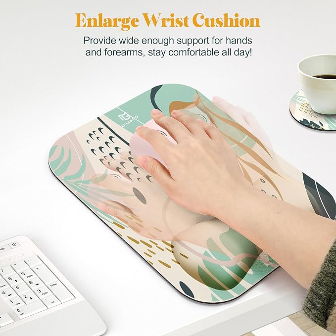 Gimars Large Smooth Superfine Fibre Memory Foam Ergonomic Mouse Pad Wrist Rest - Image 6