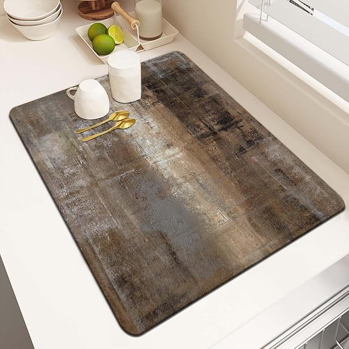 MCALK Dark Brown Dish Drying Mat by MCALK