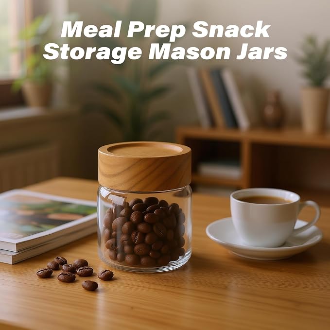 6-Pack 6 oz Airtight Food Sealed Jars - Image 6