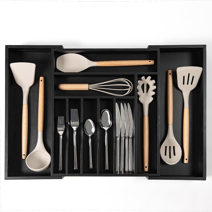 KitchenEdge Premium Silverware, Flatware and Utensil Organizer by KitchenEdge