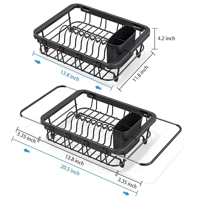 Over the Sink Dish Drying Rack, In Sink Dish Drying Racks, Expandable Dish Rack - Image 3