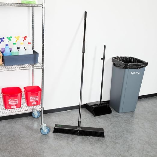 Restaurantware-Clean Tek Professional 23.62 Inch Push Broom, 1 Heavy-Duty Broom - Image 7