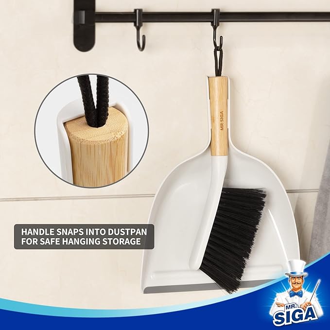 MR.SIGA Dustpan and Brush Set, Portable Cleaning Brush and Dustpan Combo - Image 6