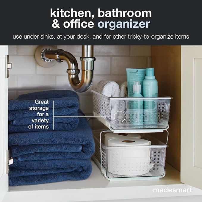 madesmart 2 Tier Organizer, Under Cabinet Storage - Image 6