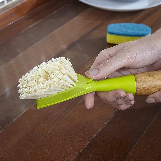 Full Circle Suds Up, Soap Dispensing Dish Brush, Tough Plant-Fiber Bristles & - Image 6