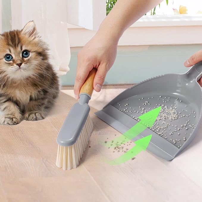 Dustpan and Brush Set -Small Broom Dustpan Set, Hand Broom and Dust Pan - Image 2