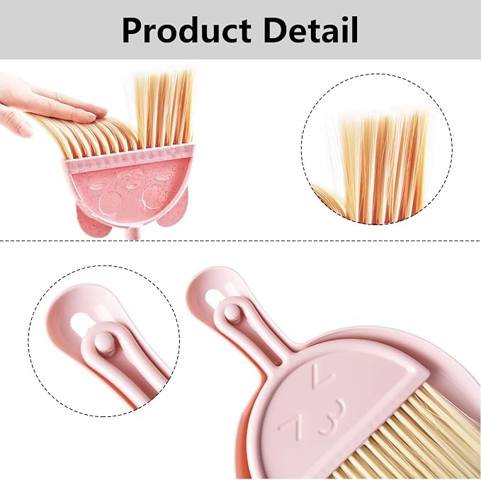 Kalolary 5 Pcs Mini Broom and Dustpan Set, Mini Broom - Image 3
