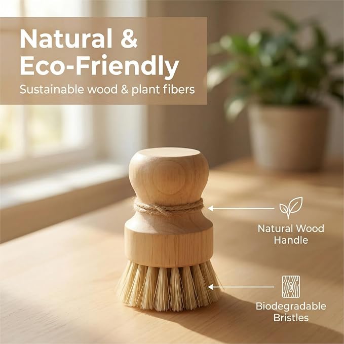 Wooden Dish Scrub Brush - Image 4