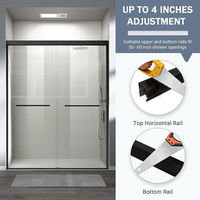 Abruzzo Double Sliding Shower Door - Image 4